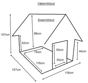 koerakuut Koer 50, koerakuut viilkatusega, koerakuut